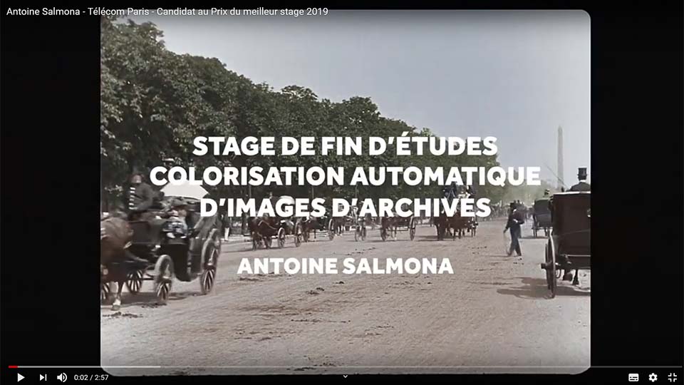 Antoine Salmona 1er prix de stage de la Fondation Mines-Télécom