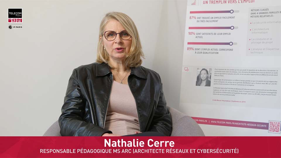[Mastères Spécialisé] Architecte Réseaux et Cybersécurité : Nathalie Cerre (vidéo)