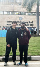 Paul Peinado (left) at IIT Delhi